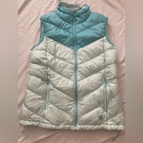 Mountain Hardwear Ratio Down Vest Gossamer Blue Size Large - Picture 1 of 5